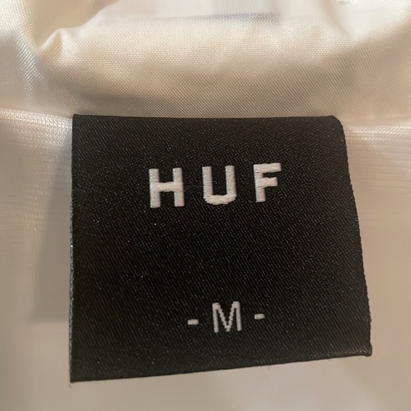 HUF Thrasher Huf World-wide White Wind Breaker Jacket Size Medium - Picture 7 of 9